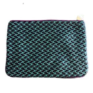 Deux Lux Clutch in Purple and‎ Navy